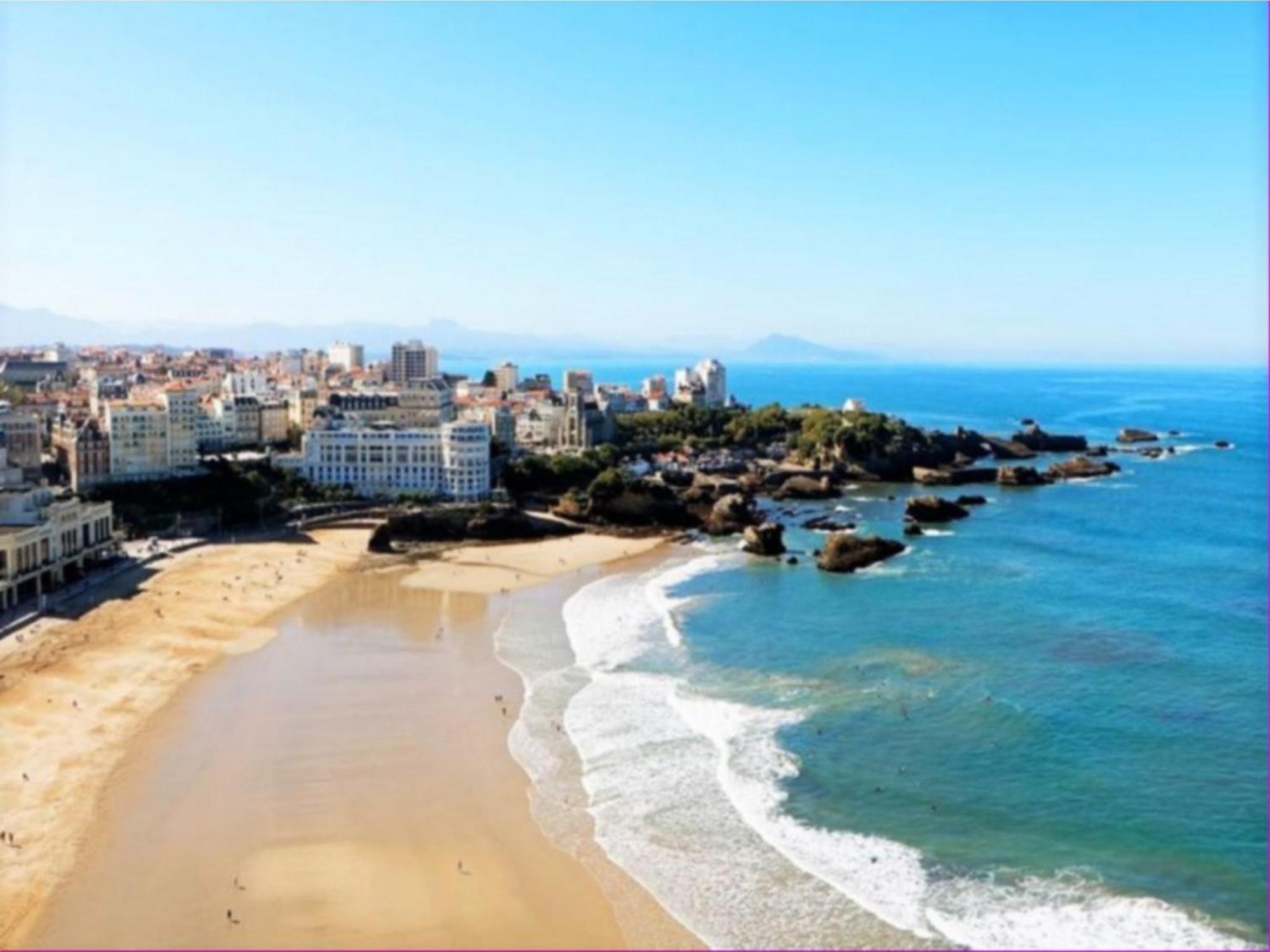 Studio Front De Mer Avec Piscine Et Balcon A Biarritz - Fr-1-3-412 Dış mekan fotoğraf